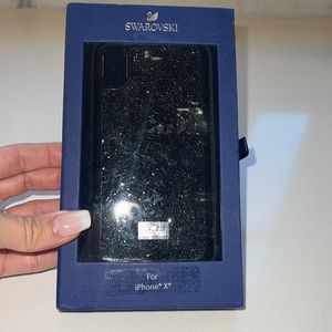 Swarovski iPhone X black crystal case - like new condition.